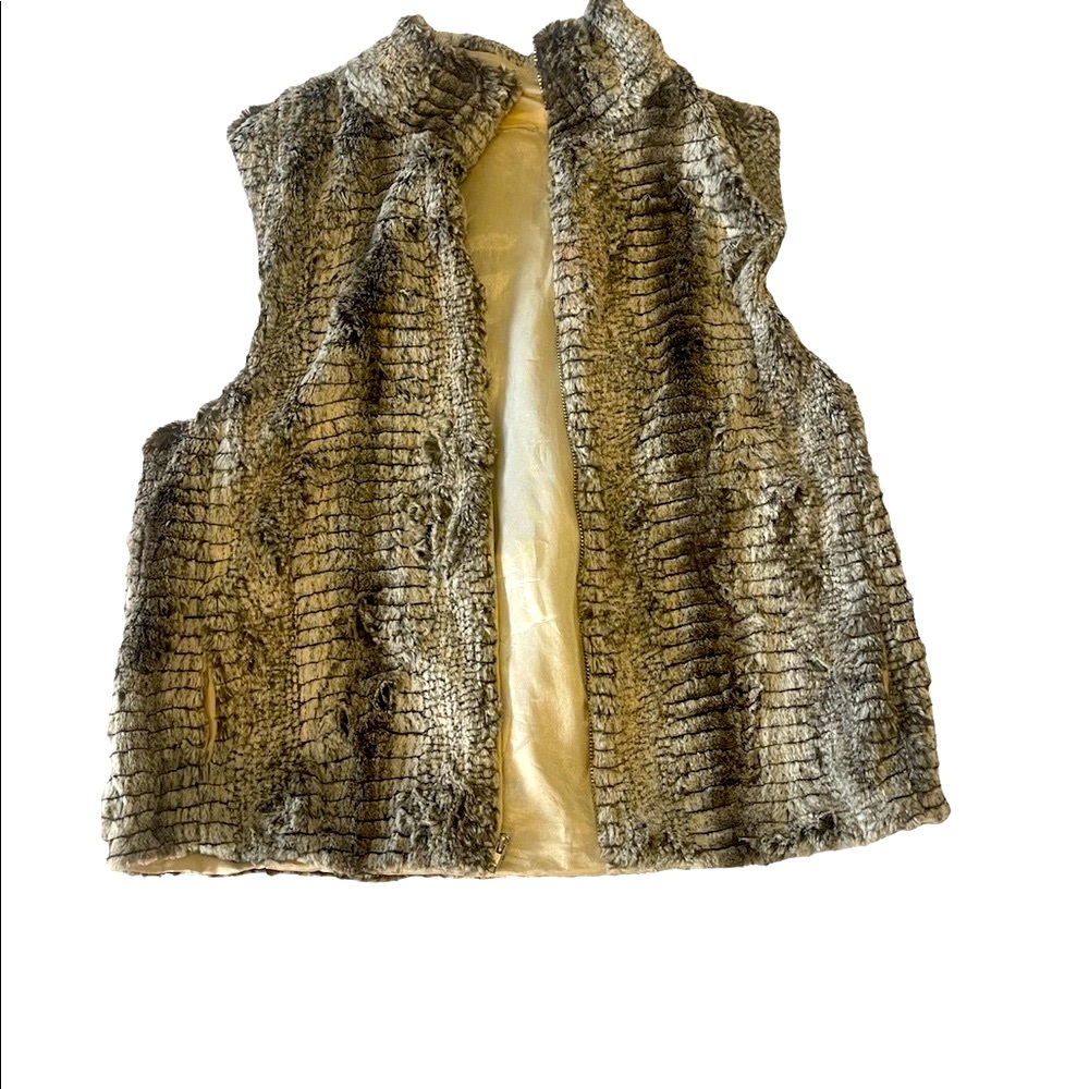 Faux fur vest